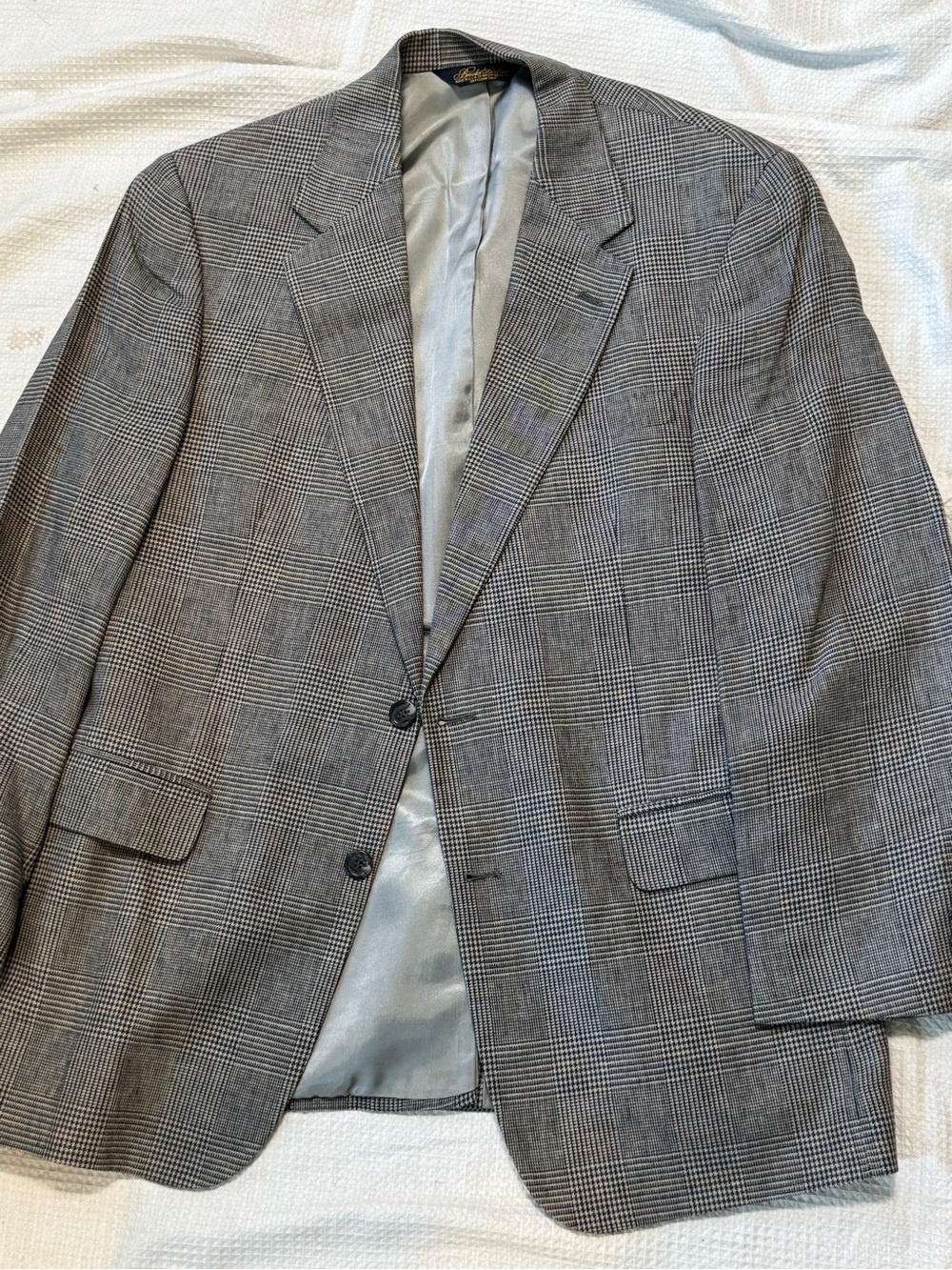 Brooks Brothers Classic Men's Grey Glen Plaid Blazer